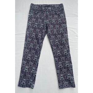 Levis Mid Rise Skinny Women's Size 27 Pink Black Print Pants Jeans Denim‎